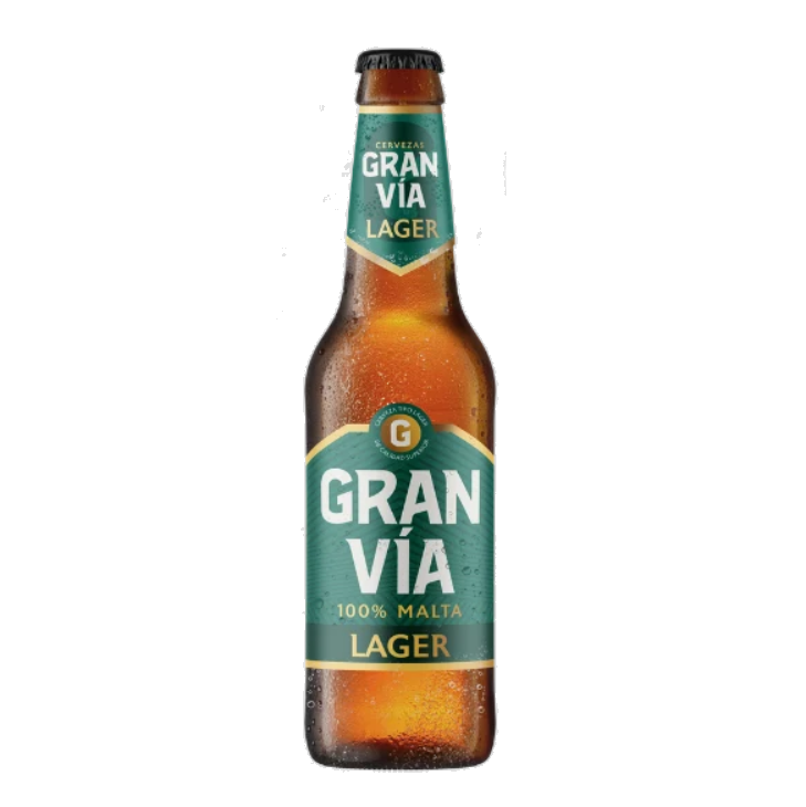 CERVEZA GRAN VIA LAGER  1/3