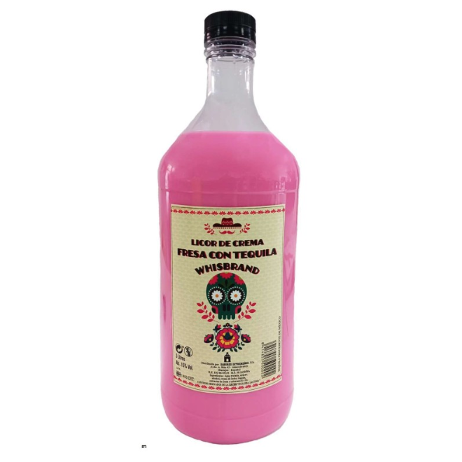 GARRAFA FRESA CON TEQUILA 3 LITROS