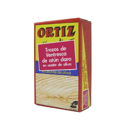 TROZOS VENTRESCA ATUN OLIVA 120 ORTIZ