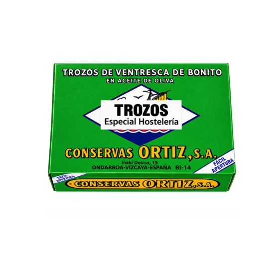 TROZOS VENTRESCA BONITO ORTIZ E. VERDE OL-120/110G