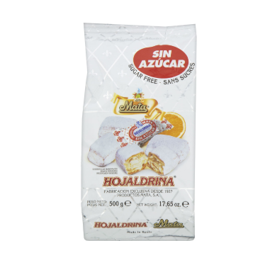 HOJALDRINA SIN AZUCAR 8/500 GRS MATA