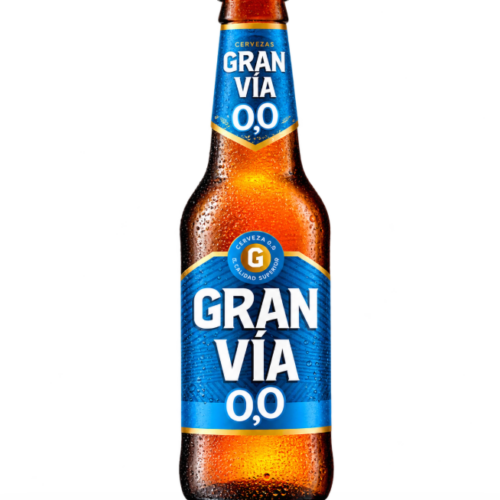 CERVEZA GRAN VIA SIN ALCOHOL 1/3